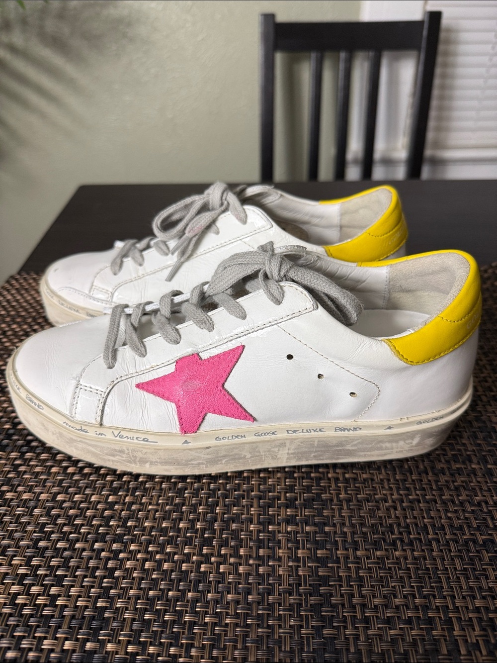 Golden Goose Hi Star Leather Sneakers - Picture 2 of 16